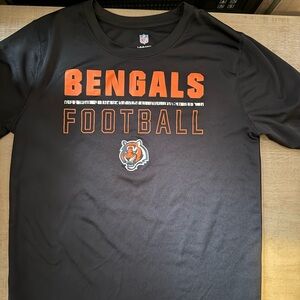 NFL Bengals Black and Orange Short Sleeve Tee